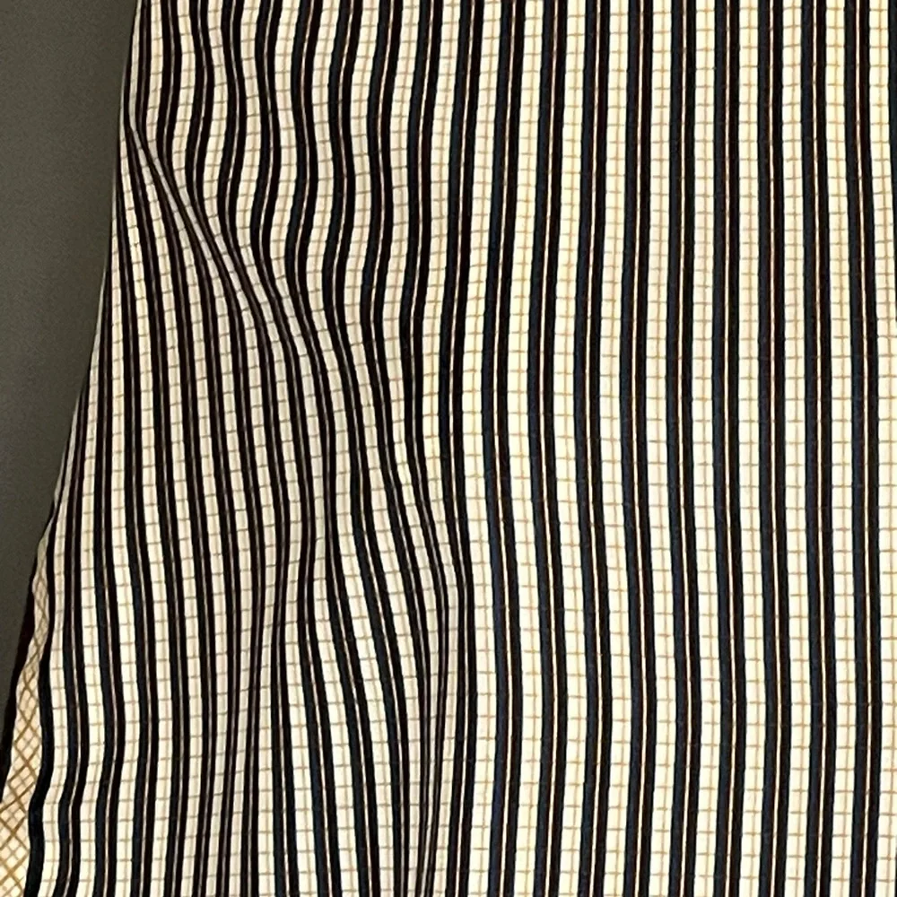 Vintage 70s Mr Emperor Striped Poly Scsrf 22 In Sq Excellent Condition